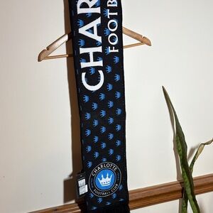Charlotte FC Black and Blue Supporter Scarf